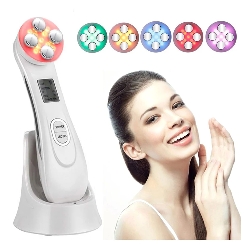 

Electroporation RF LED Photon Facial Mesotherapy Massager Facial Lifting Firming Wrinkle Skincare Facial Massager