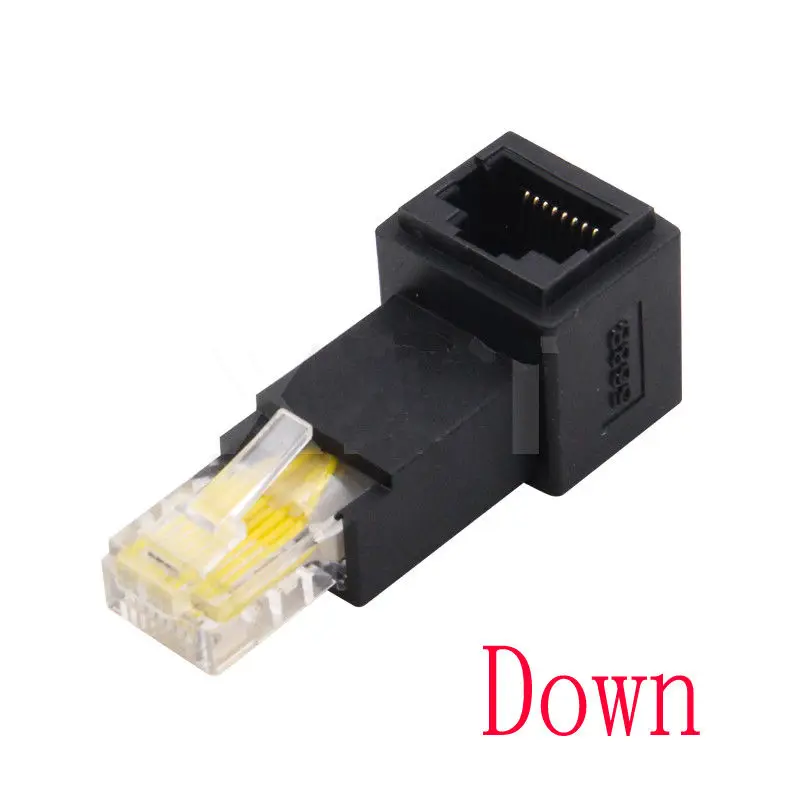 Многоугловой удлинитель RJ45 Cat 5e штекер гнездо сеть Lan Ethernet|Компьютерные кабели и