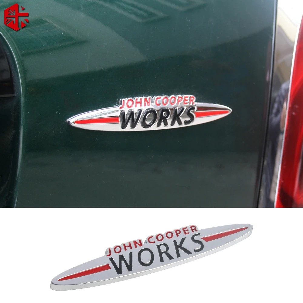 

1PC JOHN COOPER WORKS Rear Trunk Badge Emblem Sticker Universal for Mini Cooper Countryman JCW F56 F57 F60 F55 F54