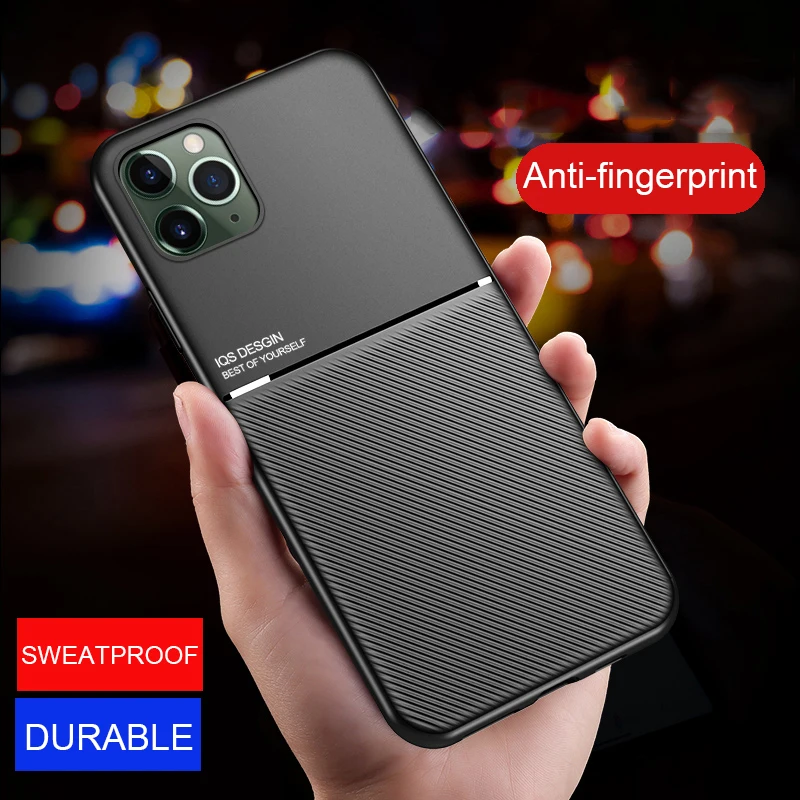 Чехол для iPhone 11 из мягкого силикона противоударный чехол с магнитным креплением