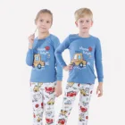 Комплект из 2 предметов для младенцев, комплект одежды для маленьких девочек, футболка с принтом машинки + штаны, комплект одежды для детей 12 месяцев-10 лет