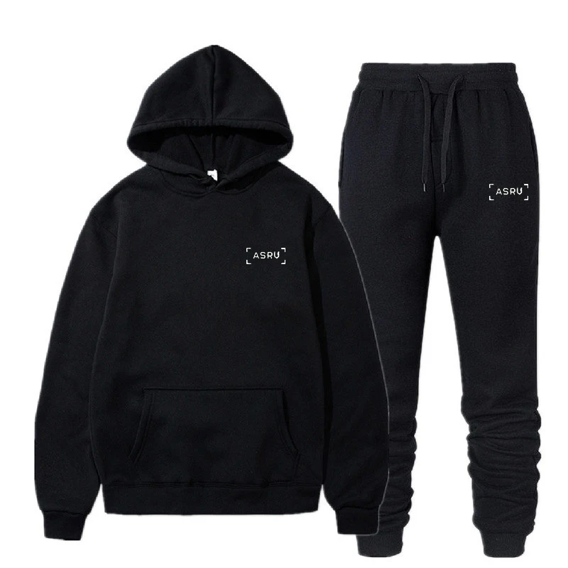 

2021 light board hooded sweater men's spring, autumn and winter models men's casual sports suit long-sleeved suit European size