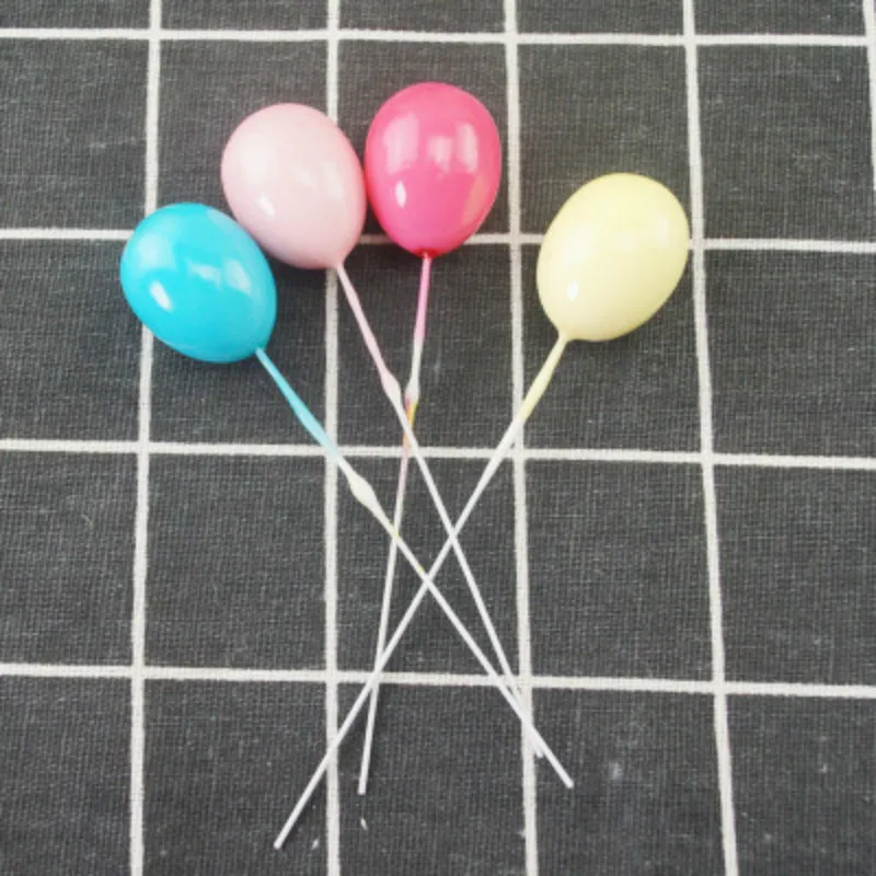 6 шт./пакет смешанные цвета пенопластовый шар топпер для торта с днем рождения