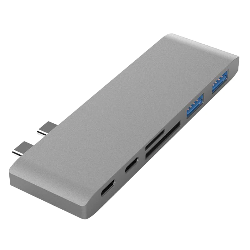 Новый 6 в 1 Type C USB концентратор адаптер двойной 3 0 Порт Thunderbolt для Pro|Док-станции