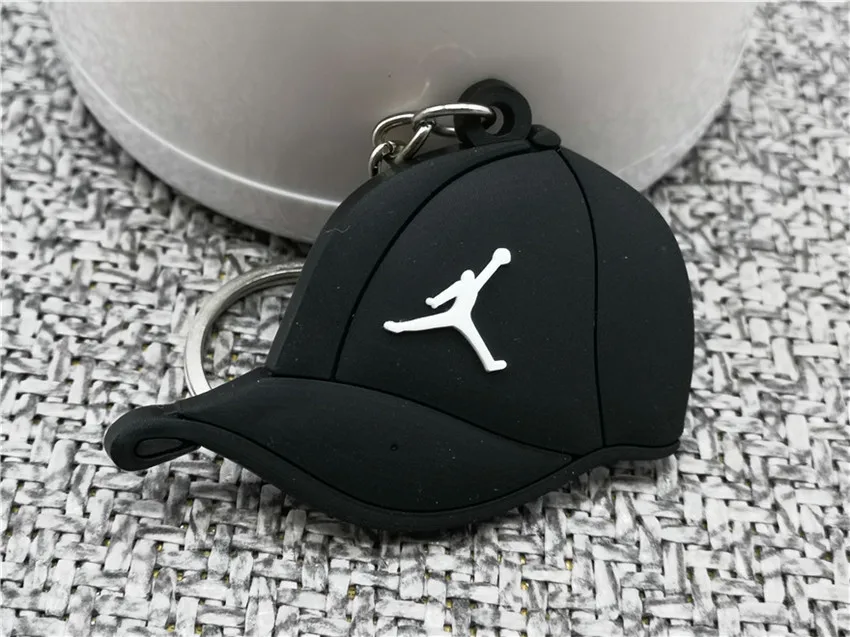 1028 Милый брелок мини Силиконовый Jordan cap Форма брелок Женский Мужской Детский подарок брелок баскетбольные кроссовки Porte Clef - Цвет: 1028