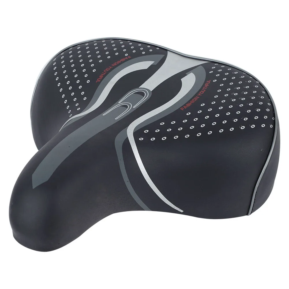 

Bike Saddle Sponge Cushion PU Leather Surface Silica Filled Gel Comfortable Cycling Seat Shockproof Bicycle Saddle