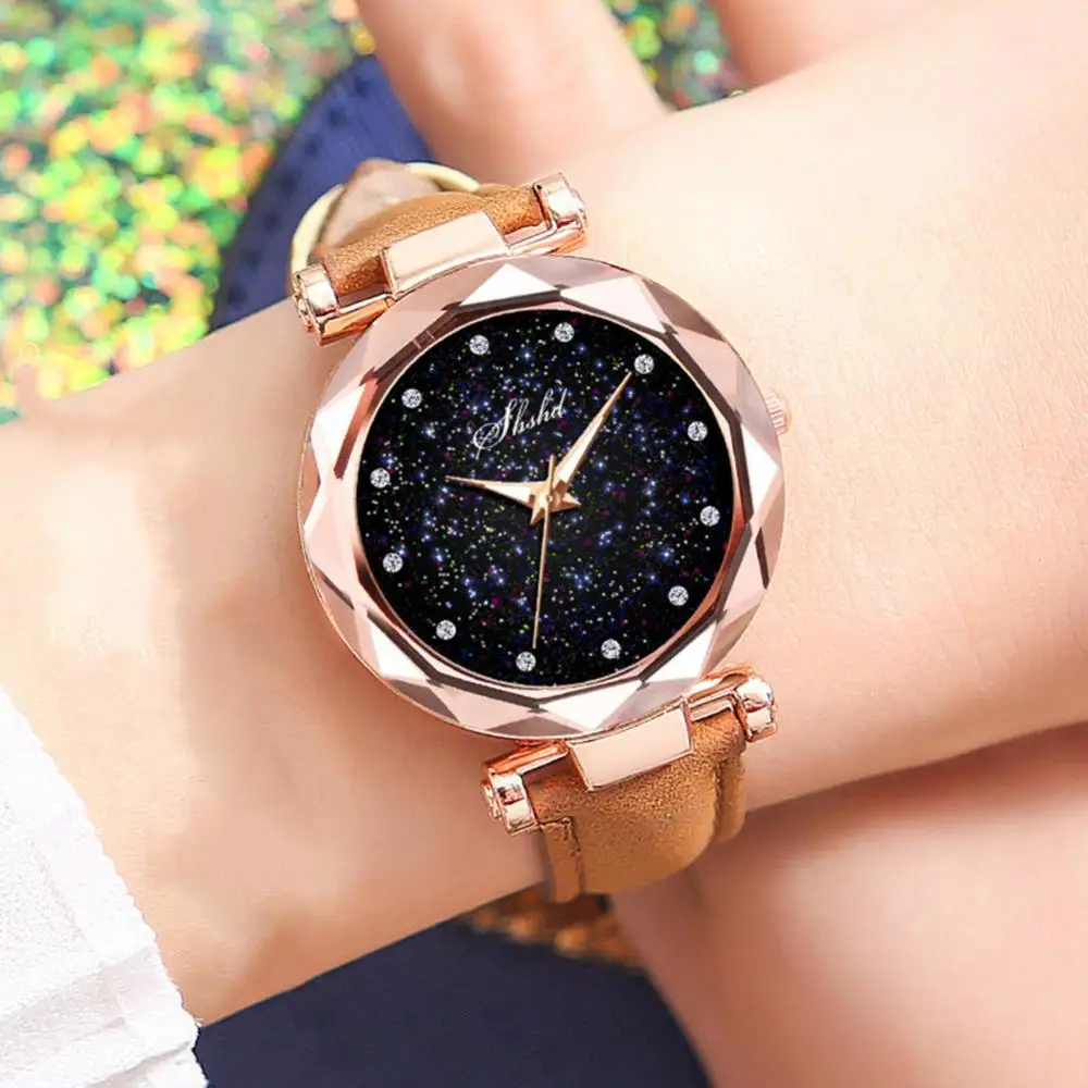 

Ladies Magnetic Starry Clock Luxury Women Watches Fashion Diamond Female Quartz Wristwatches Relogio Feminino Zegarek Damski