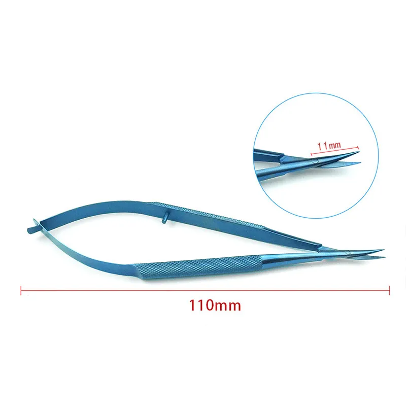 Офтальмологические Кастровьехо ножницы для роговицы микроскопические животные