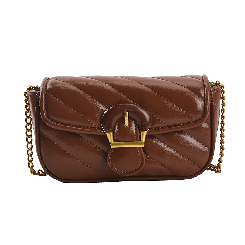 

Bag For Women 2021 New Fashion Texture Western Style Chain Bag Shoulder Bag Messenger Bag