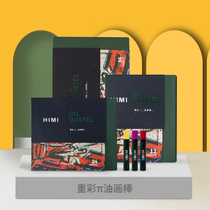 

HIMI 12/24/36 Color Oil Pastel for artist Student Graffiti Soft Pastel Painting Drawing School Stationery Supplies Gifts