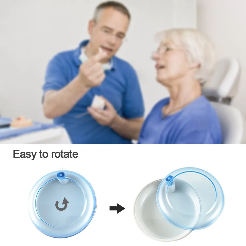 Пластиковая коробка для зубных протезов контейнер хранения зубные Ложные зубы