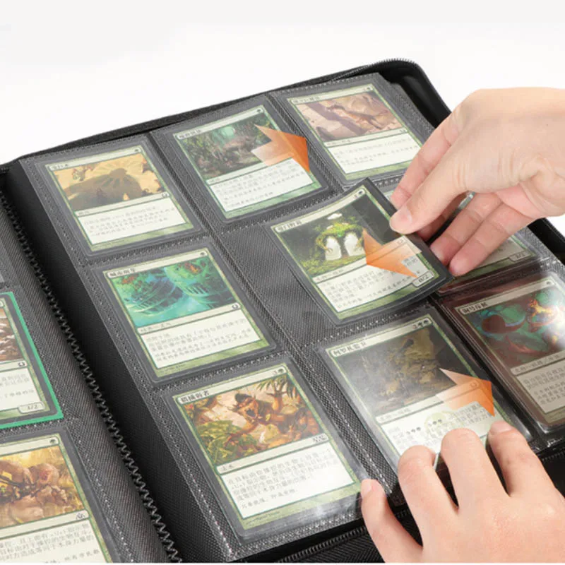 Карманный держатель для карт вместимостью 360 карманы альбомы с застежкой-молнией