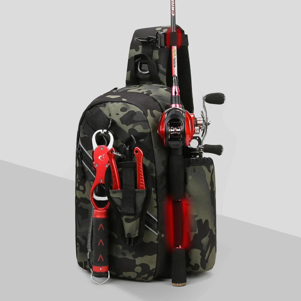 Рюкзак для рыболовных снастей с держателями удочек водонепроницаемые сумки