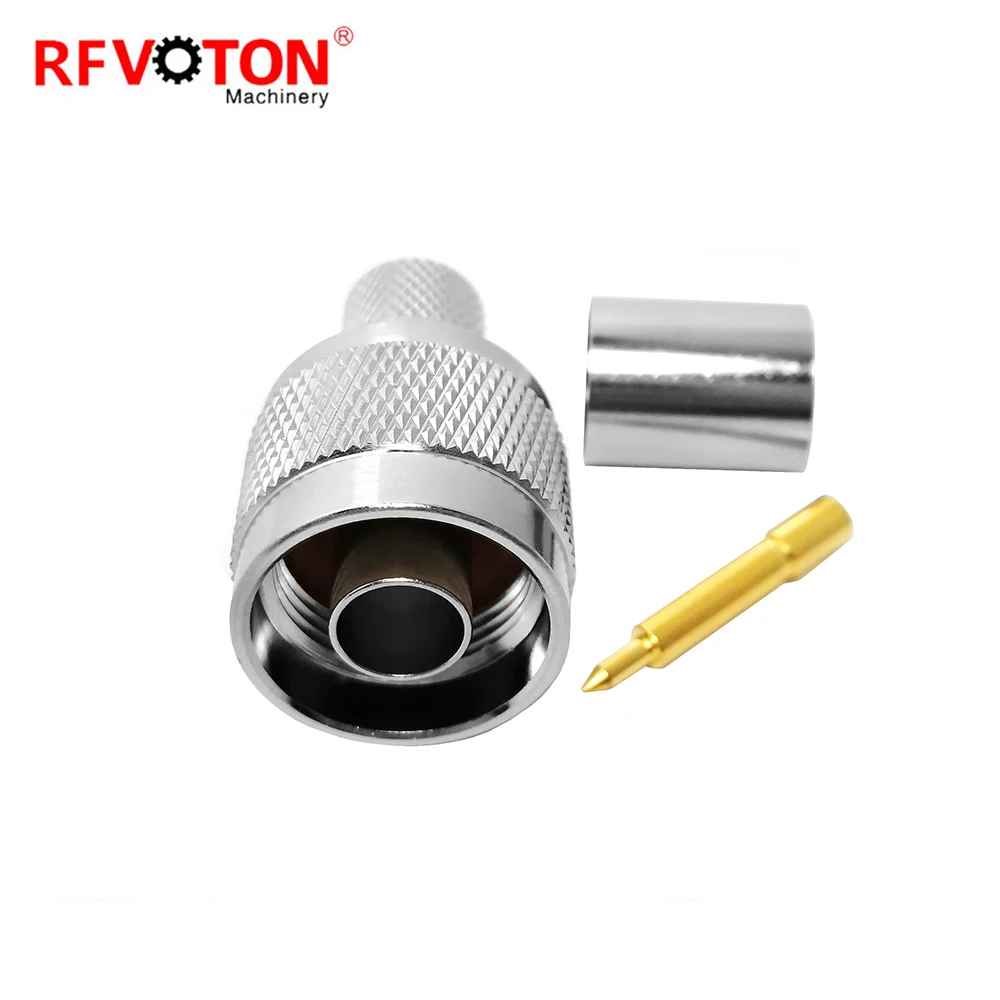 Бесплатная доставка 10 шт. коаксиальный разъем RF штекер N для кабеля LMR400 RG11 RG214 RG213 |