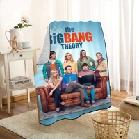 custom the big bang theory throw blanket personalized blankets on for the sofabedcar portable 3d blanket for kid home textiles