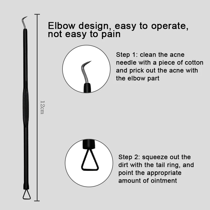 

4Pcs Blackhead Acne Pimple Remover Needle Comedone Blemish Remover Tool Face Skin Care Tool J9