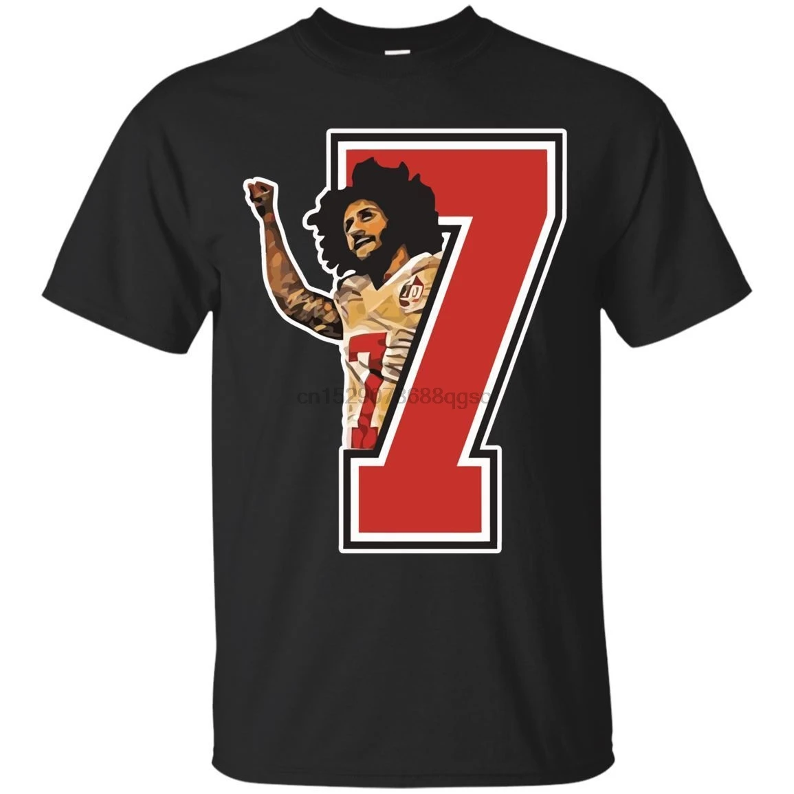 Черная темно синяя футболка Colin Kaepernick Favorite Lace Kaep Stay Woke с коротким рукавом крутая