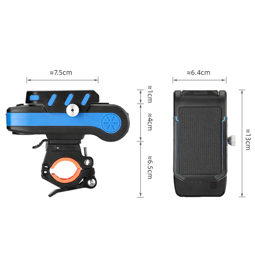

Multi-function 4 in 1 Bike Bicycle Light USB Rechargeable LED Bike Headlight Bike Horn Phone Holder Powerbank Cycling Light