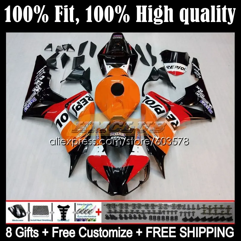 Корпус инжектора для HONDA CBR 1000 RR CC 1000RR 1000CC 49CL.23 CBR1000RR 06 07 CBR1000 2006 2007 обтекатель OEM Repsol