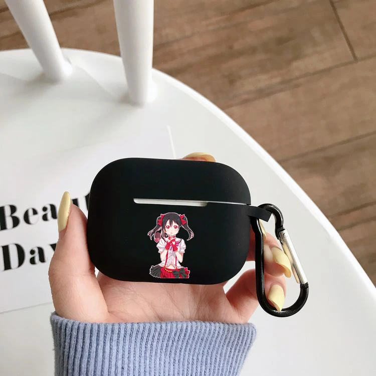 

Силиконовый чехол с рисунком LoveLive для Airpods Pro, чехол для беспроводного Bluetooth apple airpods pro, чехол для наушников, чехол