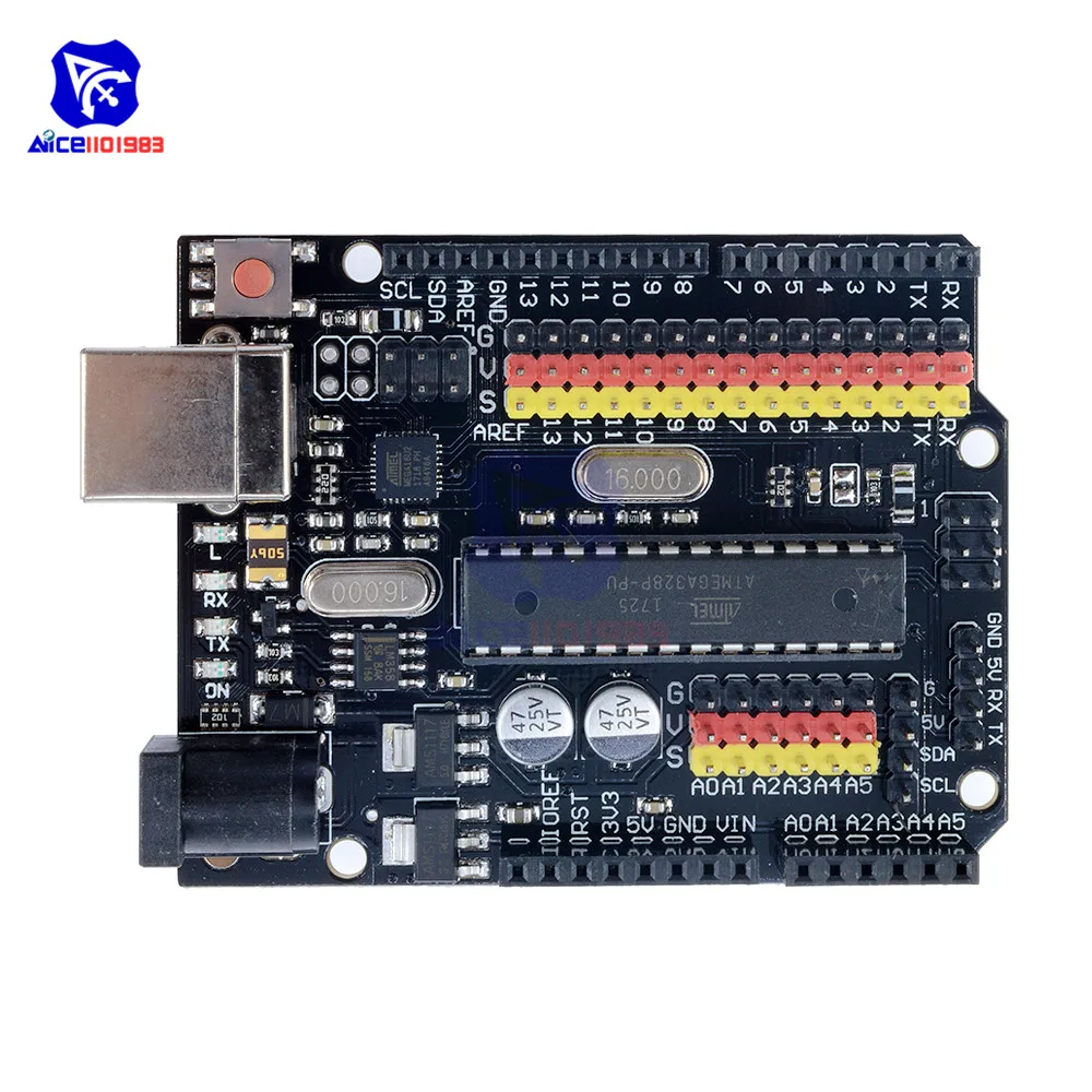 Diymore серия DM UNO R3 PLUS Atmega328P Atmega16u2 Плата расширения микроконтроллер SPI IIC для Arduino|uno r3