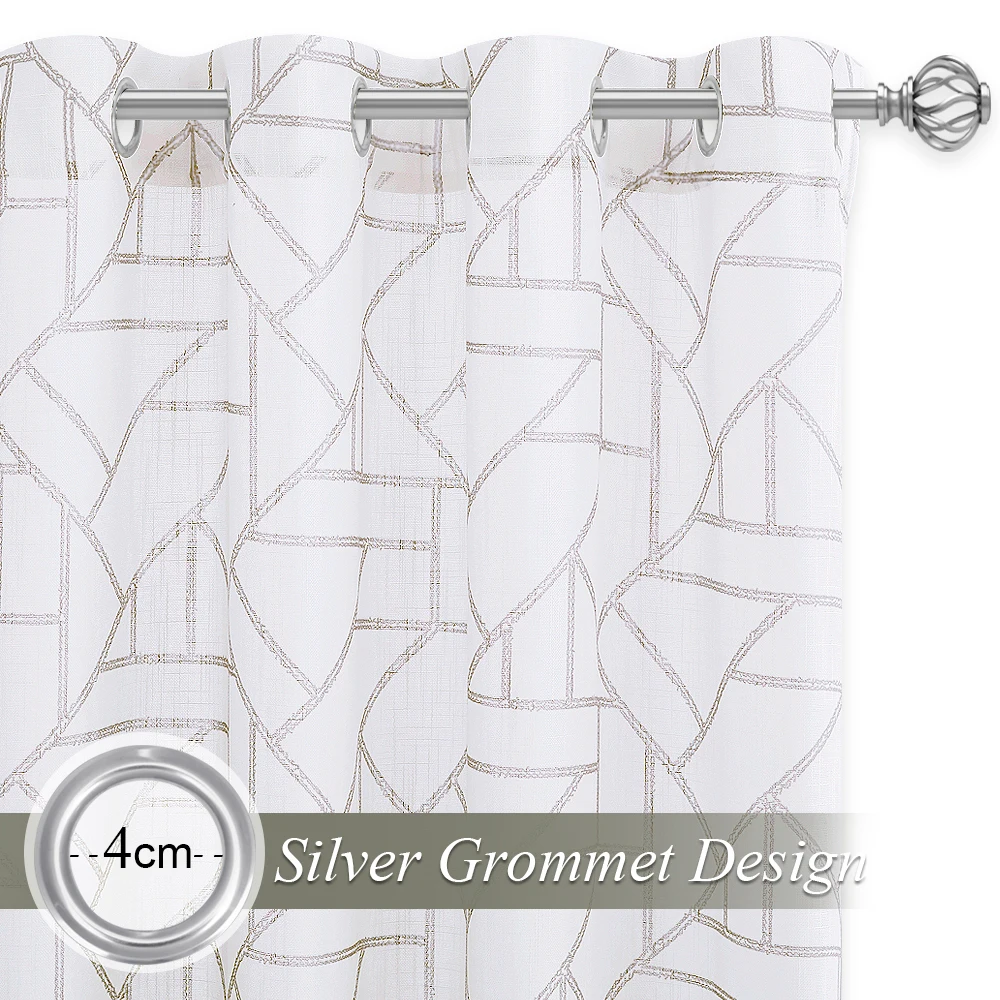 Прозрачные шторы из вуали nictown светопроницаемые полосатые втулки с градиентом