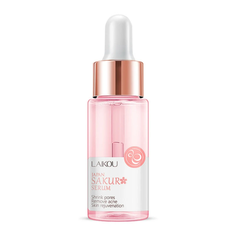 LAIKOU 15ml Original Serum Sakura Anti Aging Hyaluronic Acid Pure 24K Gold Whitening Vitamin C Essence Skin Care Face Serums