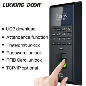 125khz 13 56mhz 1000 user biometric fingerprint access control keypad with time attendance for access control system tcpip free global shipping