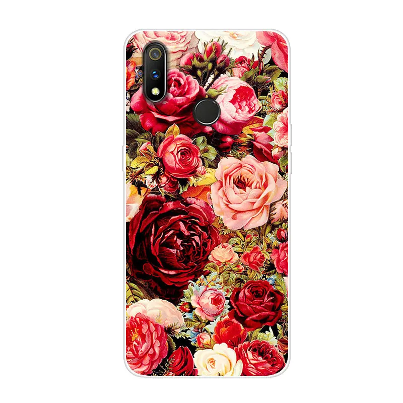 47 Мягкий чехол из ТПУ для OPPO Realme 3 Pro, Прозрачный бампер с мультяшным рисунком, задняя крышка для телефона OPPO Realme3 3Pro Realme3Pro, силиконовый чехол s - Цвет: 47