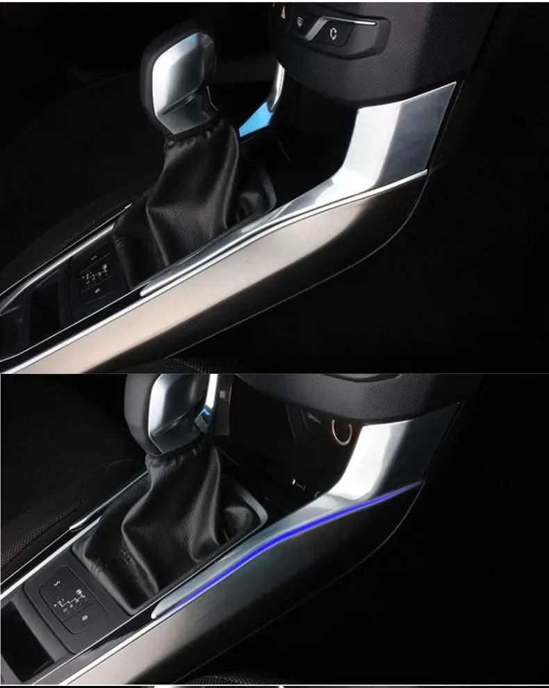 Для Peugeot 308 2014 2015 2016 ABS хромированная крышка автомобиля Стайлинг уровня