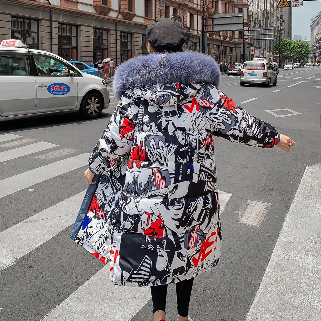 Зимние куртки женские зимние пальто Двусторонняя одежда с капюшоном толстый