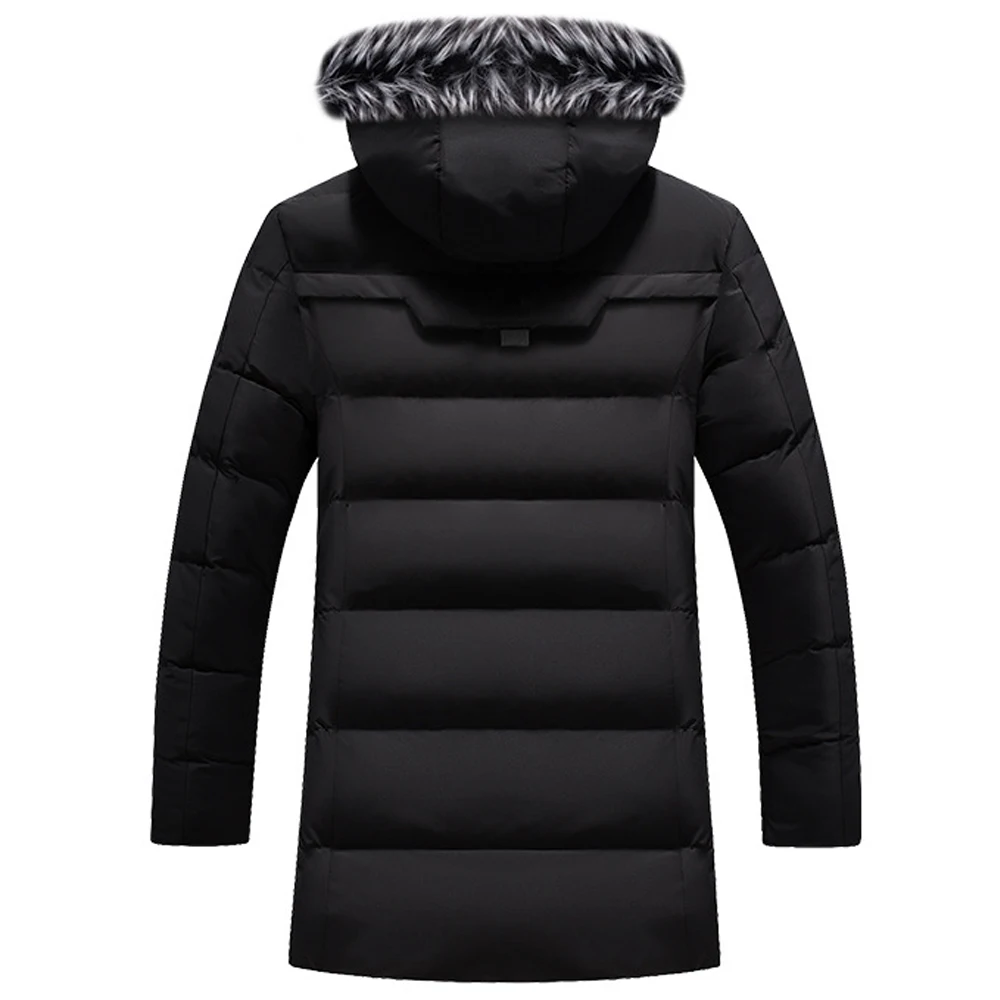 

Winter Parkas Men Long Outwear Coat Mens Winter Jacket Cotton Padded Puffer Jacket Fashion Outdoor Coat Warm Fur Collar 2021