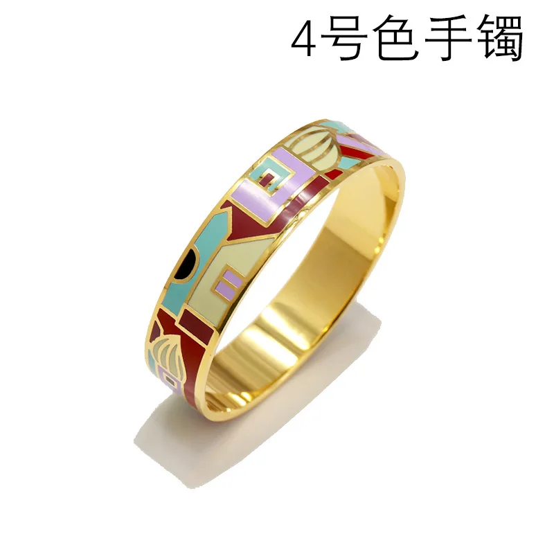 7 цветов женский браслет в винтажном стиле Широкий эмалевый Мути цвет | Украшения