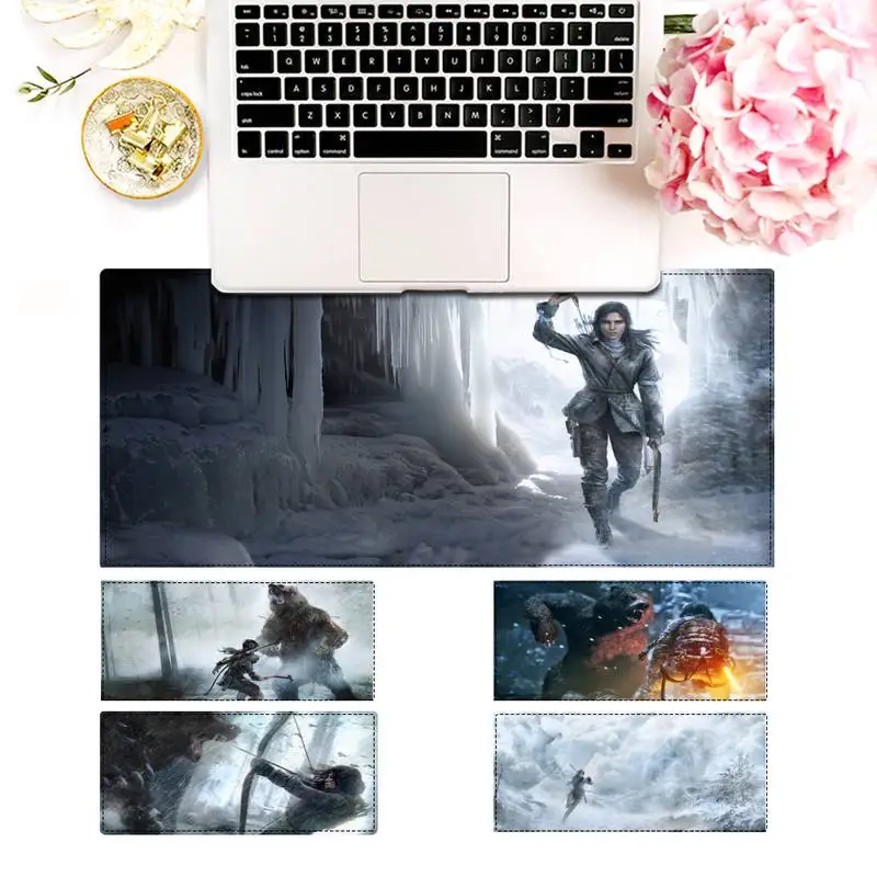 

Big Promotions rise of the tomb raider Gaming Mouse Pad Laptop PC Mause Pad Desk Mat For Big For Overwatch/CS GO