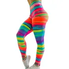Модные женские длинные разноцветные бесшовные леггинсы для фитнеса облегающие эластичные спортивные брюки со средней талией женские Ки женские #36