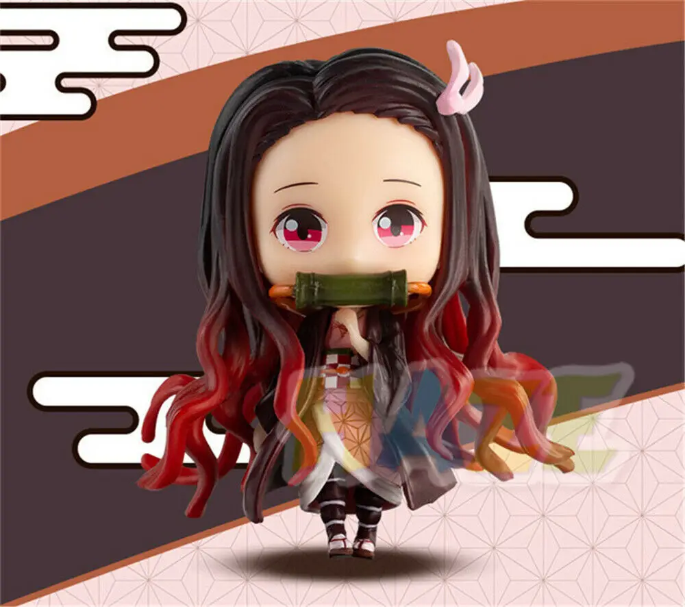 Аниме демон убийца: Kimetsu no Yaiba Q Ver. Kamado Nezuko 8 см ПВХ Фигурка Статуя Модель игрушки