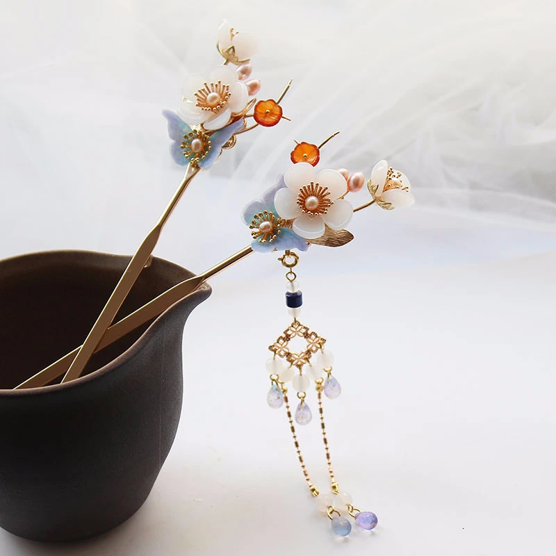 Заколка для волос женская с жемчугом и стеклом | Украшения аксессуары