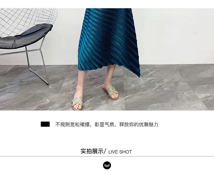 MIYAKE сложить тяжелой промышленности платье осень и зима новые с подогнутыми концами Нижние Платья Серебро Большой размер длинное платье для женщин