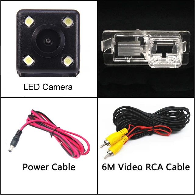 4 LED Для Renault Megane II III Megane 2 3 2002- камера заднего вида ночного видения камера заднего вида Автомобильная камера заднего вида HD CCD - Название цвета: 4 LED