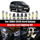 Для Ford Galaxy WGR WM 1994-2015 белый Canbus интерьер светодиодные комплект автомобиля купольная карта лампочки Автомобильные аксессуары для светильников
