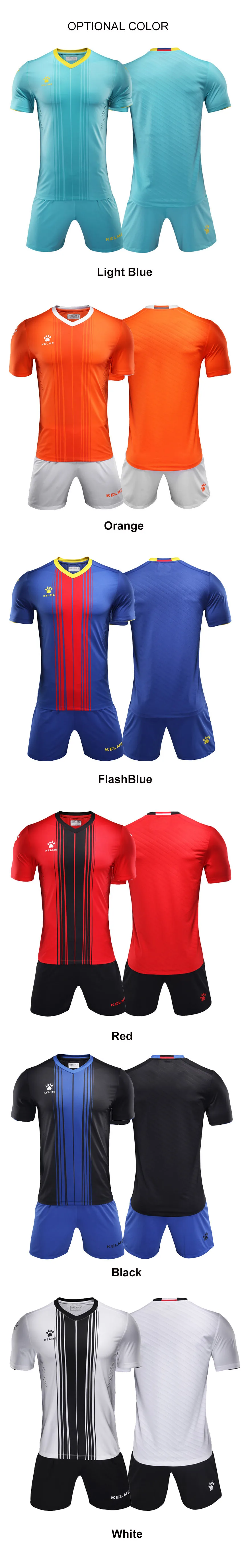 Kelme Мужская футбольная Джерси Survete мужчины t футбольные соревнования тренировочная форма костюм 3991536