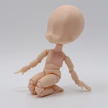Moveable BJD Doll Joint Body with Stand Fashion DIY Prop 15cm 1/12 Nude Baby Dolls Toys Mini Baby Action Figure Toys