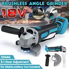 Беспроводная бесщеточная угловая шлифовальная машина BLMIATKO 125 мм 100 мм с переменной скоростью, режущий станок, электроинструменты для Makita с батареей 18 в