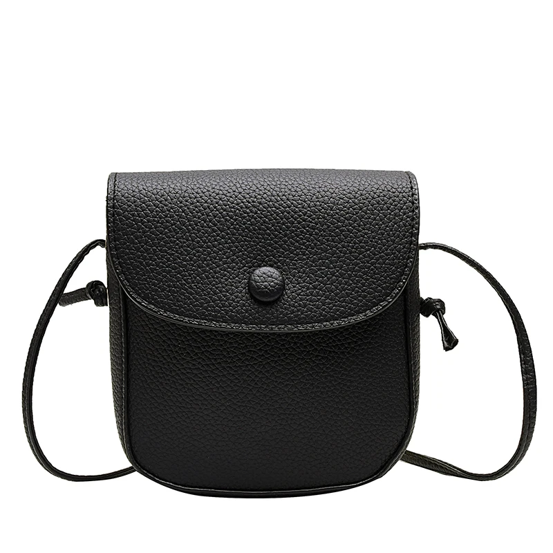 

Solid color Saddle bag 2020 Fashion New High quality PU Leather Women's Designer Handbag Casual Flip Shoulder Messenger Bag