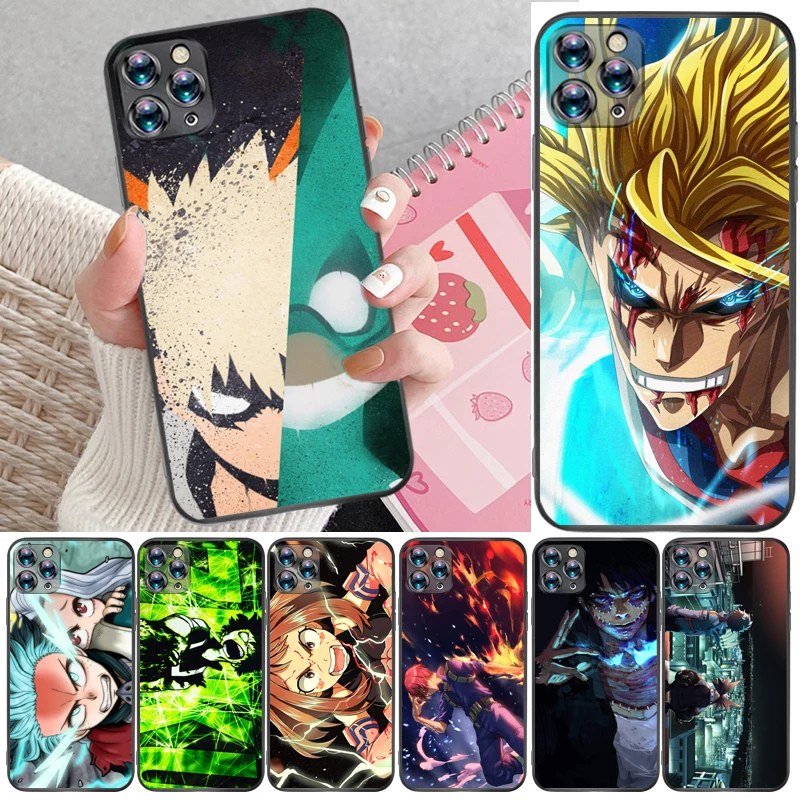 

My Hero Academia Dabi Shigaraki Tomura Boku Bakugou Katsuki Todoroki Shouto Phone Case For iPhone 11 Pro Max Funda Coque