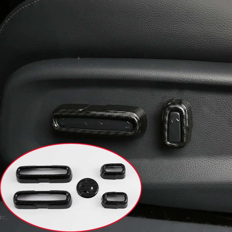 

For Honda 10th Accord 2018-2020 ABS Seat Adjustment Knob Trim Cover Car Styling Accessories 5pcs/set