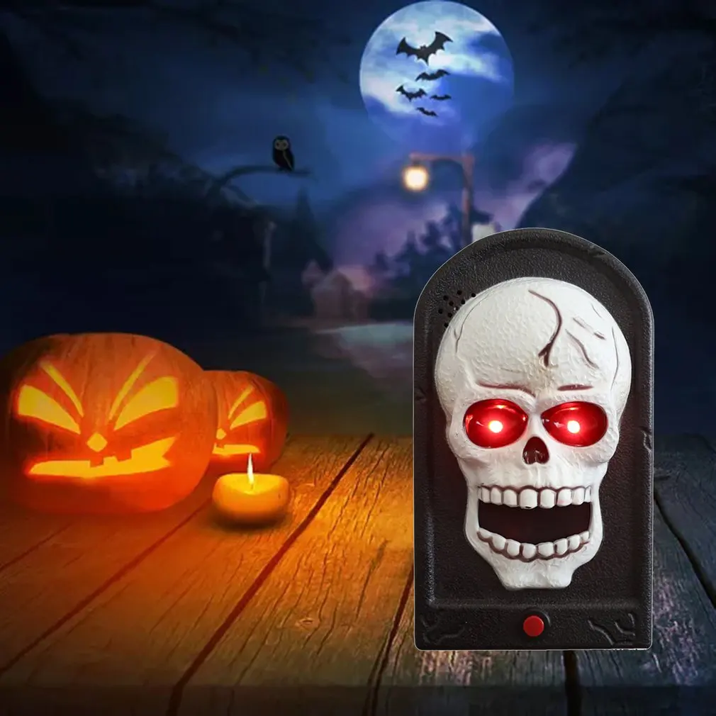 Witch Light Halloween Doorbell Props Scary Sound Decoration Spooky Holiday | Обустройство дома