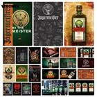 Пивной металлический знак постер винная тарелка голова оленя Jagermeister Наклейка на стену Паб Бар домашний декор напиток Пиво Виски жестяной знак