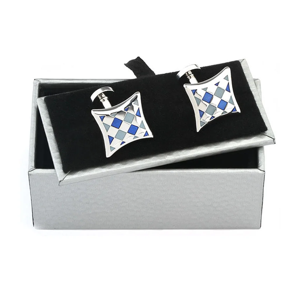 

Men's Wedding Cuff Links Holder Cufflinks Box Case Jewelry Gift Christmas