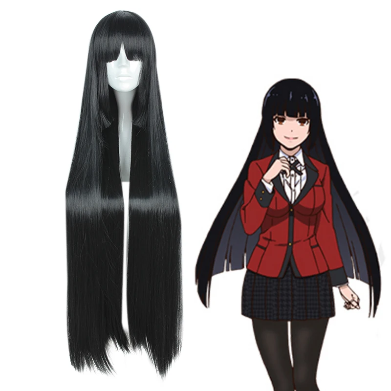 Парик для косплея аниме Kakegurui комеко джабами из синтетических волос Хэллоуина